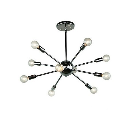 Country Mini Style Chrome Metal Pendant Light Country Mini Style Chrome Metal Pendant Light