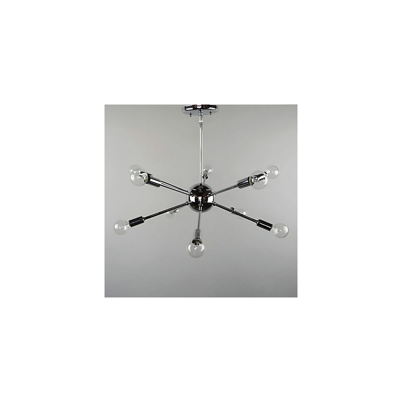 Country Mini Style Chrome Metal Pendant Light