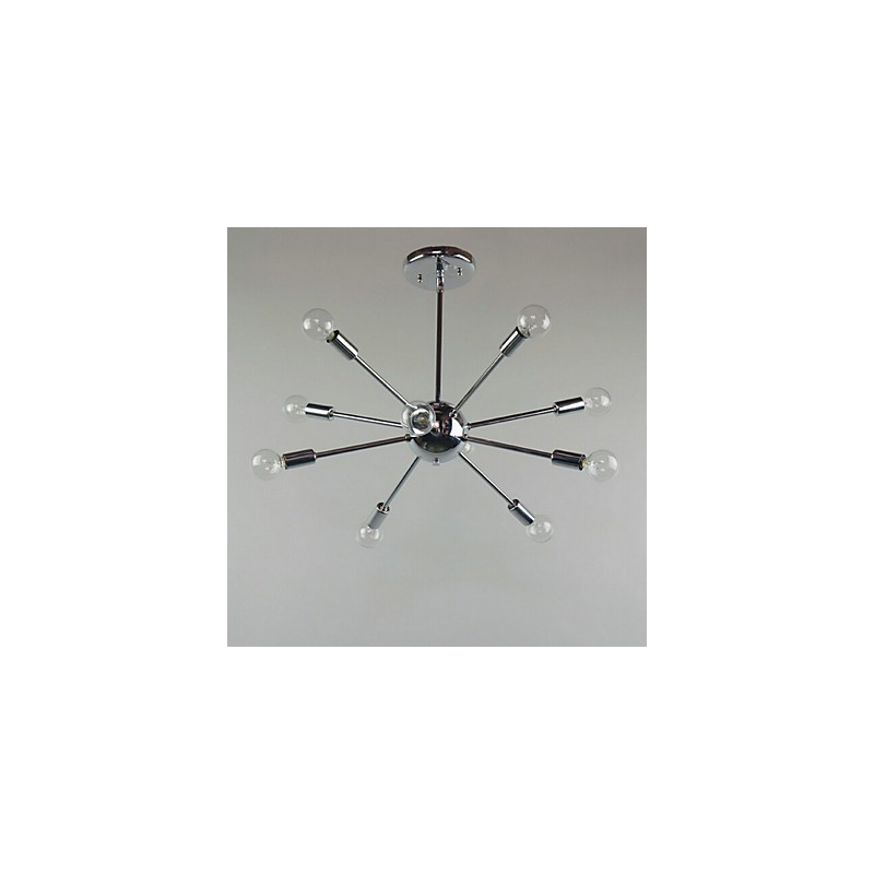Country Mini Style Chrome Metal Pendant Light