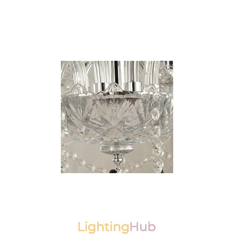 Elegant Crystal Chandelier with 8 Lights
