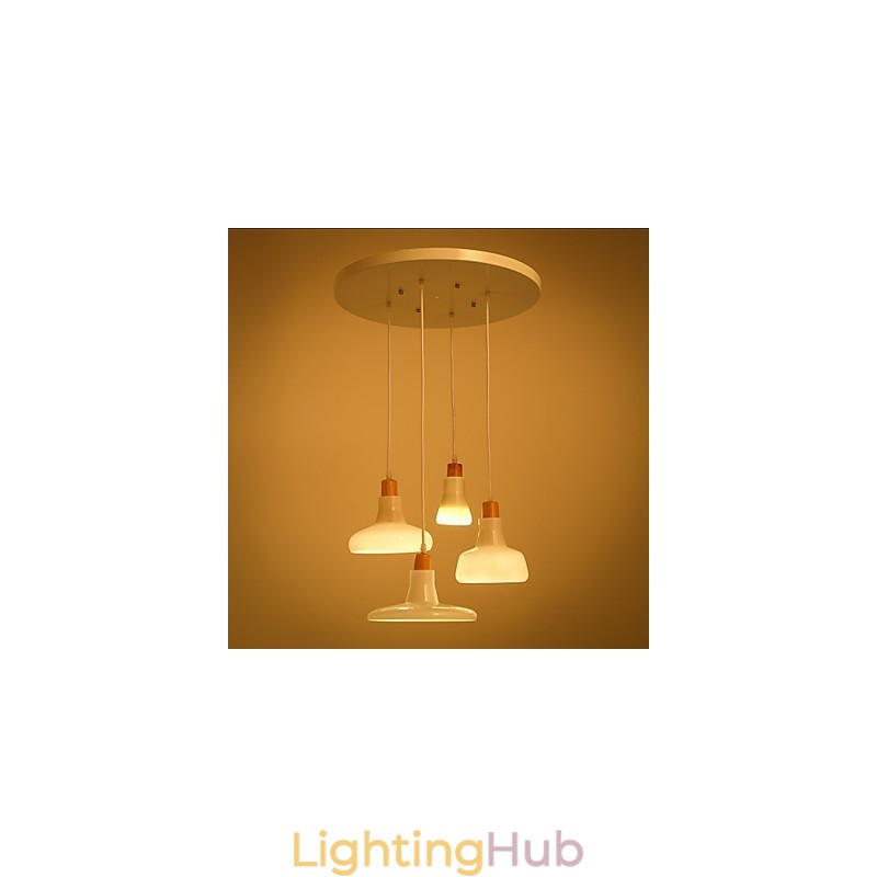 Creative Characteristic 4 Light Pendant with Iron Shade