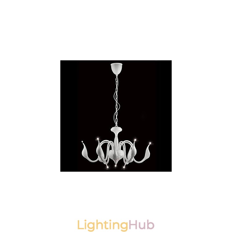 Modern Contemporary Electroplated Metal Chandelier