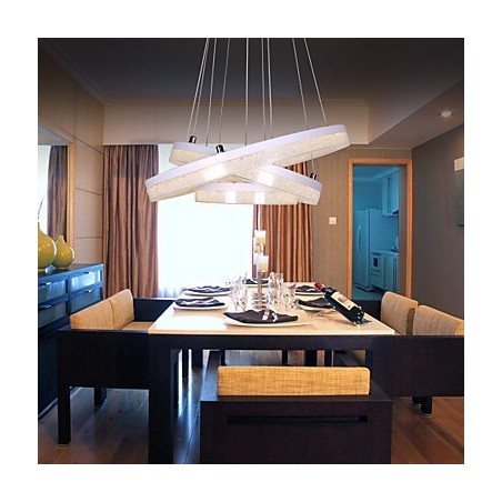 Crystal Pendant Light Modern Lamp Three Rings Crystal Pendant Light Modern Lamp Three Rings