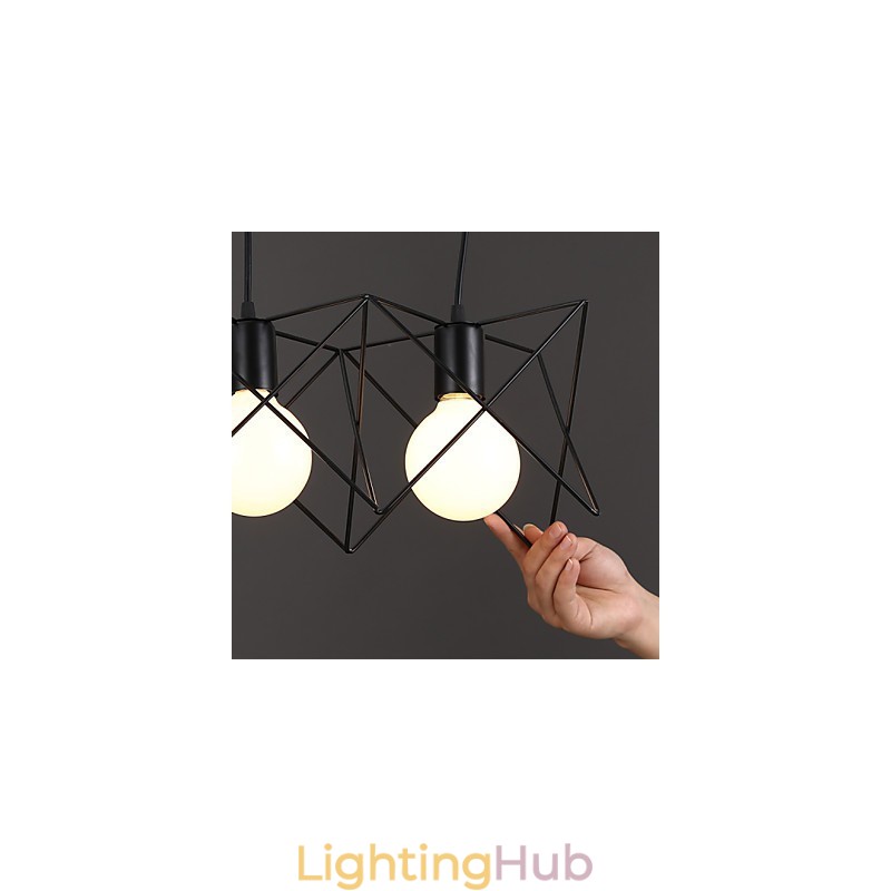 Contracted And Contemporary Creative Design Single Wrought Iron Head Droplight