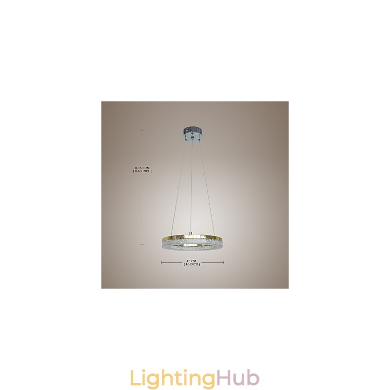 Crystal Pendant Light Golden Modern Lamp