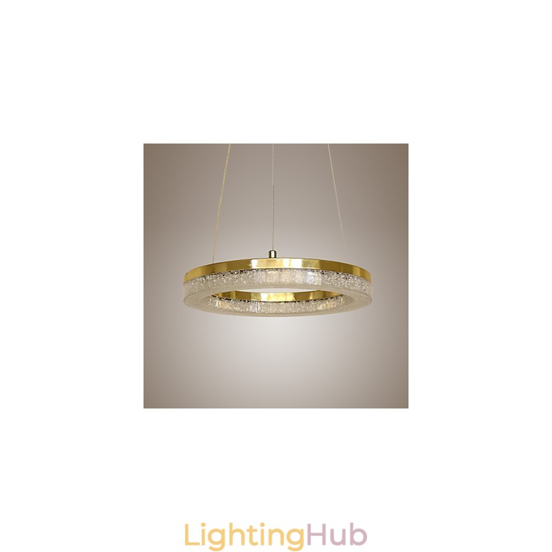 Crystal Pendant Light Golden Modern Lamp