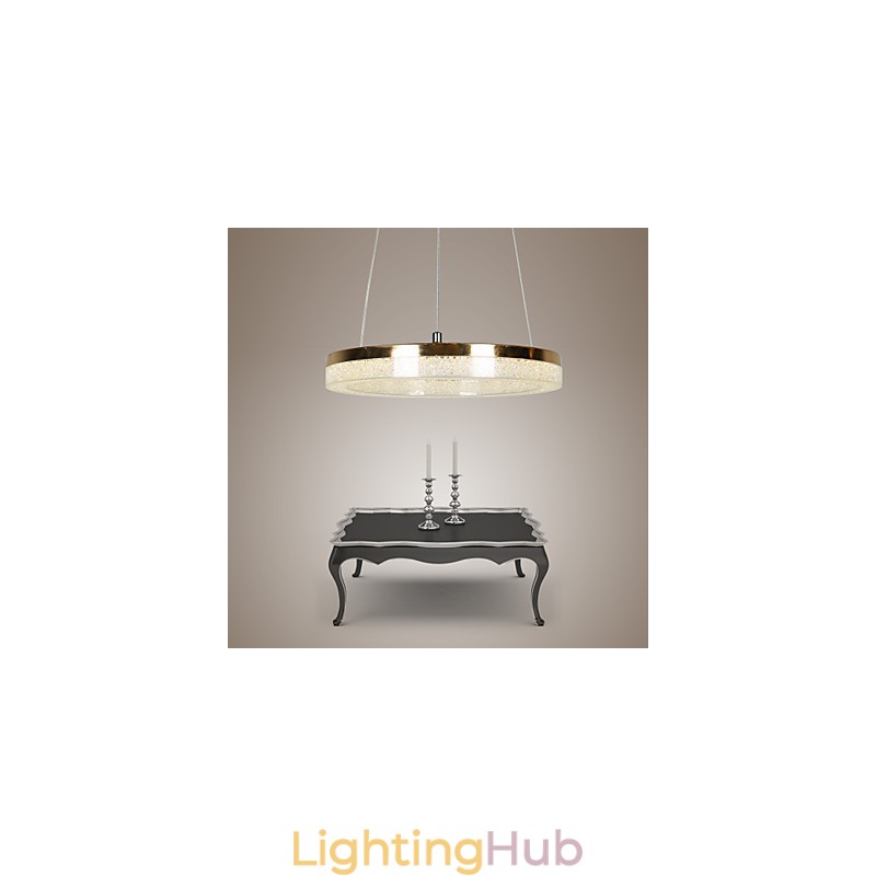 Crystal Pendant Light Golden Modern Lamp