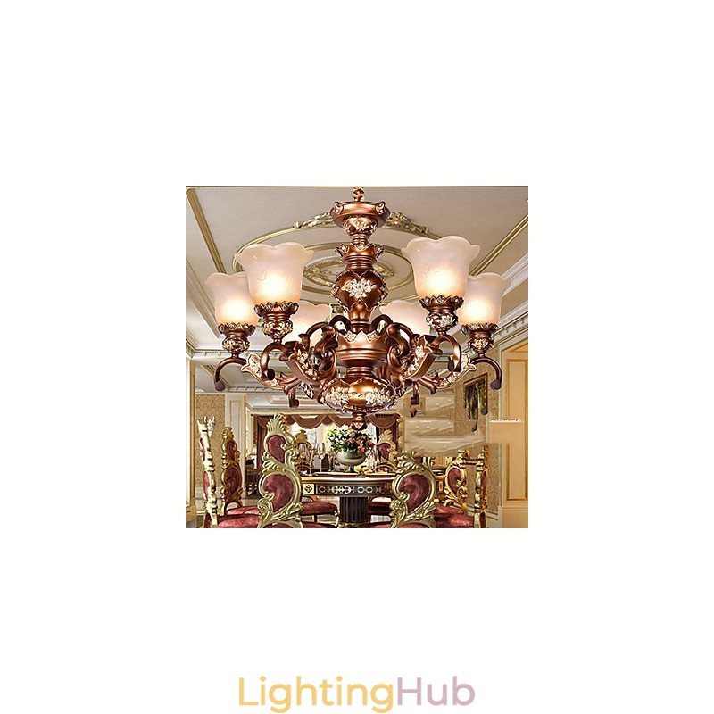 Chandelier Traditional Classic Retro Metal